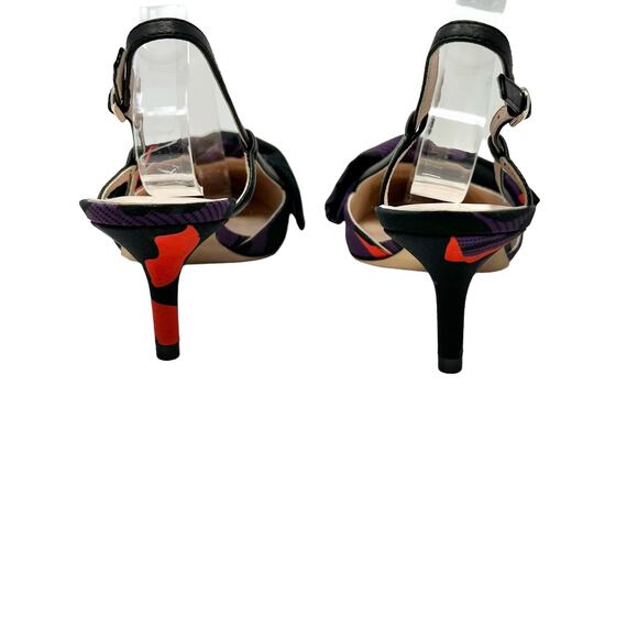 NWOB Kate Spade Marielle Floral Sling Back Kitten Heels Size 7 - Picture 6 of 7